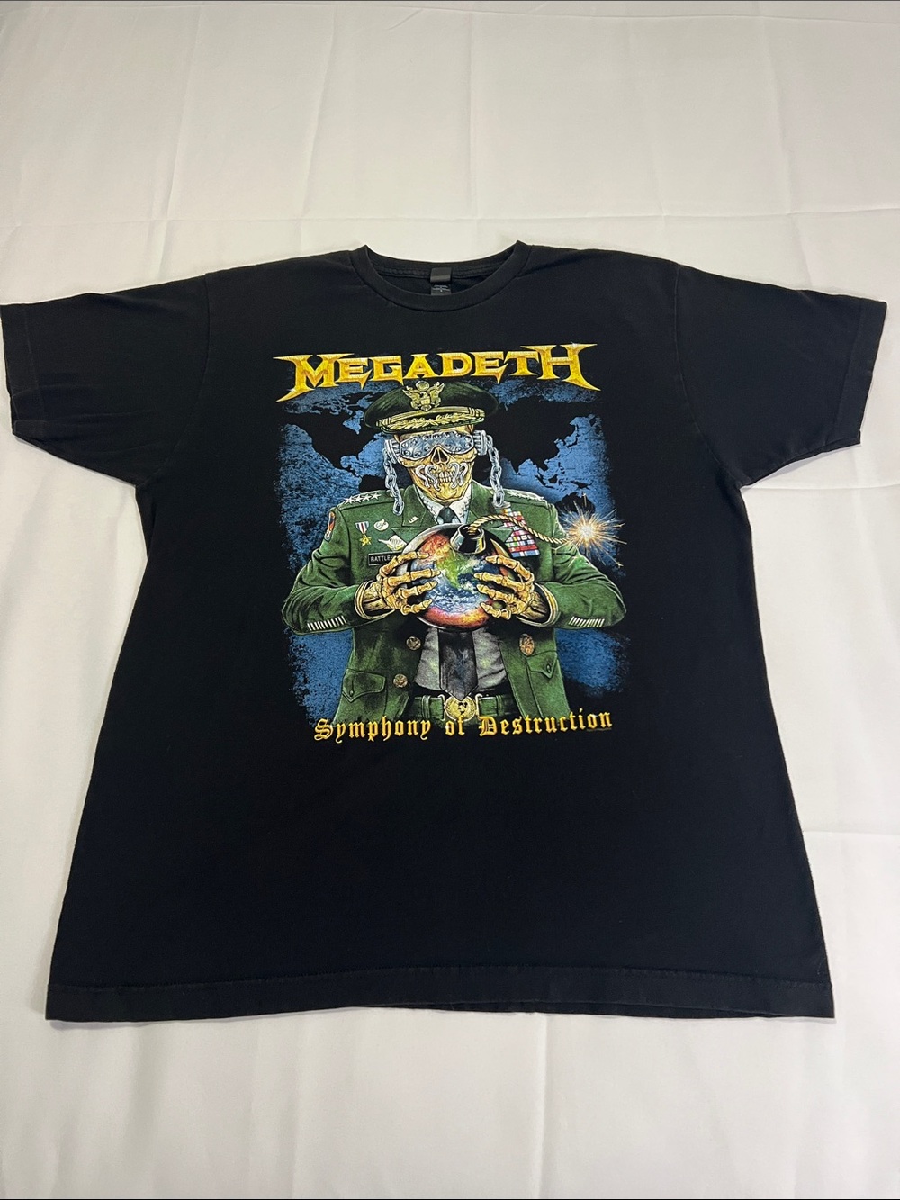 Megadeath Symphony of Destruction Black Graphic T‑Shirt